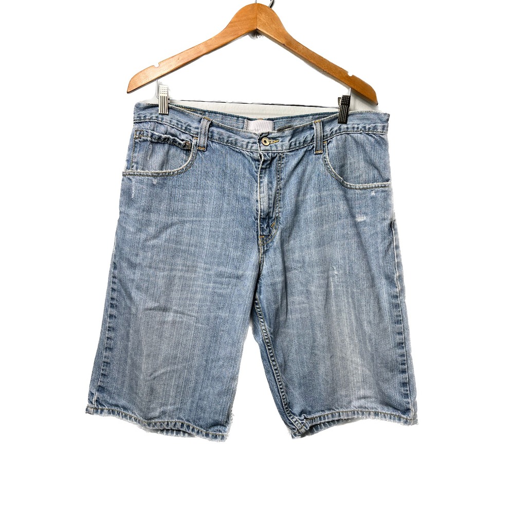 SilverTab Denim Shorts Mens 36 Blue True Short Baggy‎ Relaxed Fit Y2K Jorts 006